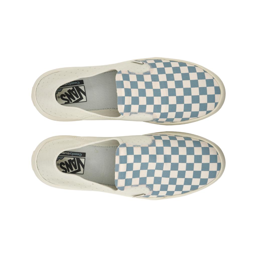 Vans ComfyCush One Checkerboard — синие кроссовки унисекс Marshmallow VN0A45J57Z2
