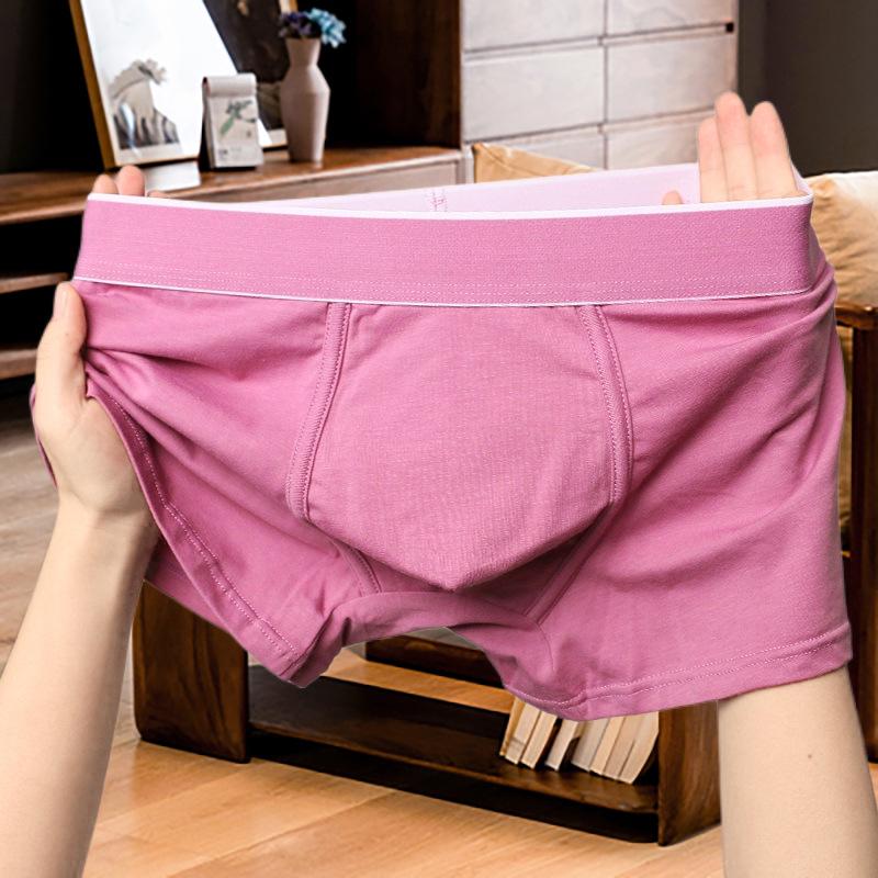 4XL Мужские трусы-боксеры из чистого хлопка со средней посадкой — свободный крой для мужчин среднего возраста и молодых мужчин