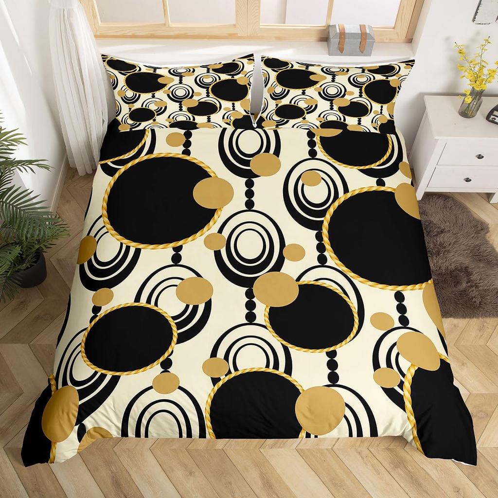 3D Visual Abstract Bedding Set Optical Illusion Duvet Cover Rainbow Striped Down Duvet Cover King Queen Single and Double Size Teen Gift