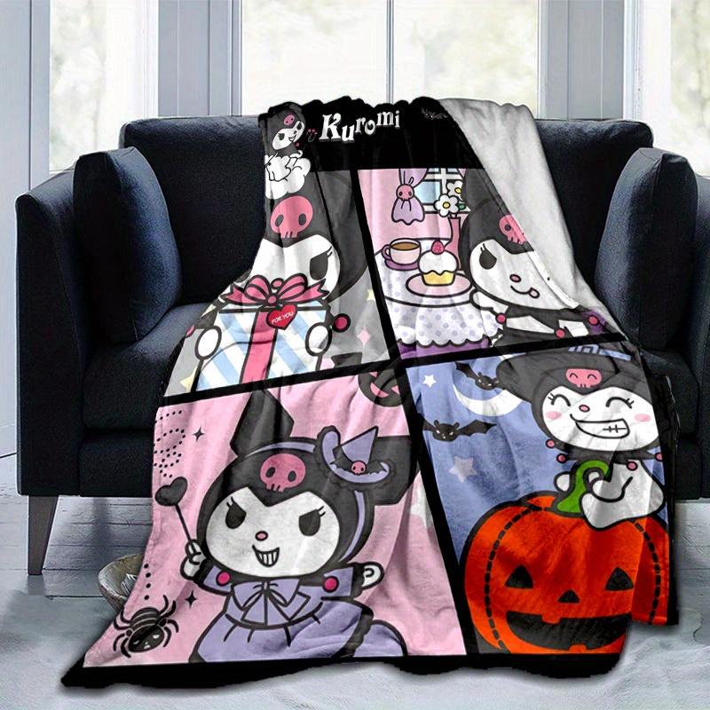1pc. Halloween Themed Kuromi Plushie Decorative Blanket - Perfect for Home, Office, or Outdoor Use as a Gift Ideaz0411260