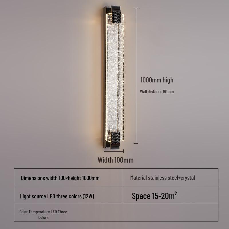 Постмодернистский хрустальный настенный светильник: Элегантное освещение для гостиных, прихожих, проходов, лестничных маршей и прикроватного декора