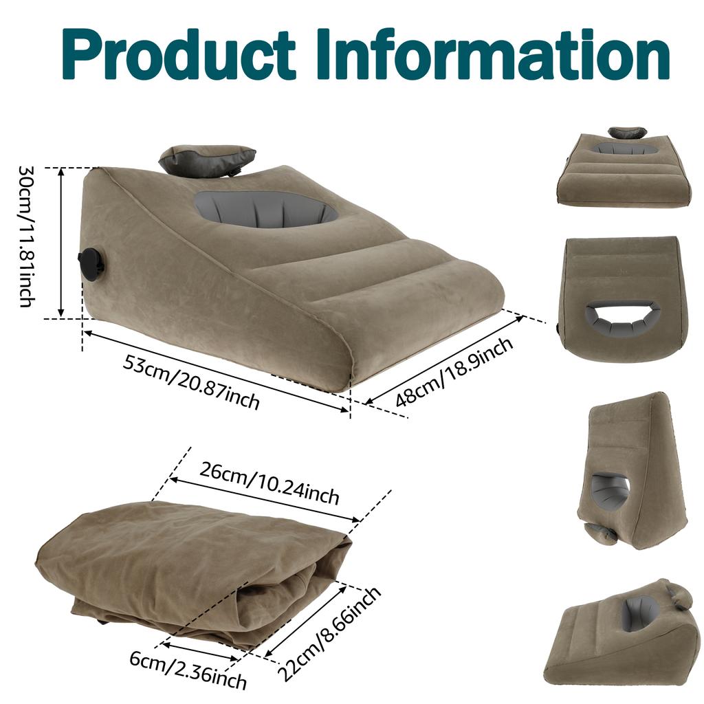 Дорожная надувная подушка на танкетке, подставка для ног, подушка-подъемник, подушка для поясницы, подушка для йоги, многофункциональная подушка для поддержки тела, воздушная подушка, новинка