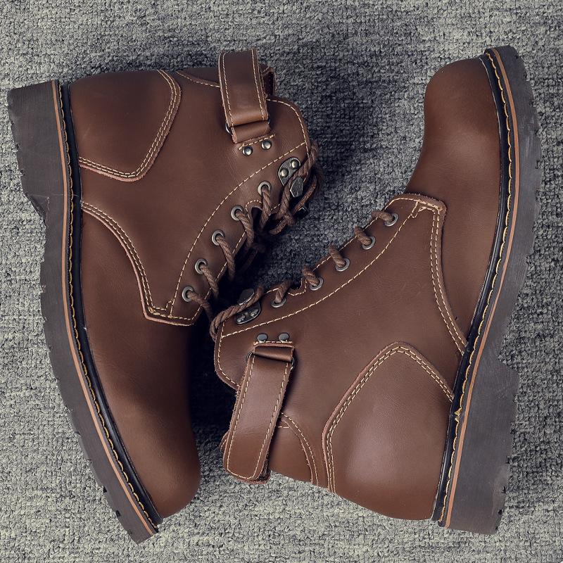 Manufacturer Outdoor Shoes Sports Casual Men's Anti Slip Wear-resistant Mid Top Single Versatile Workwear