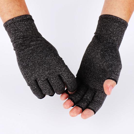 Arthritis Compression Gloves Women Men Breathable Half-Finger Gloves Stretchy Hand Arthritis Relief Gloves