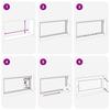 Basement Window RISOR 110 x 60 cm PVC and Glass White