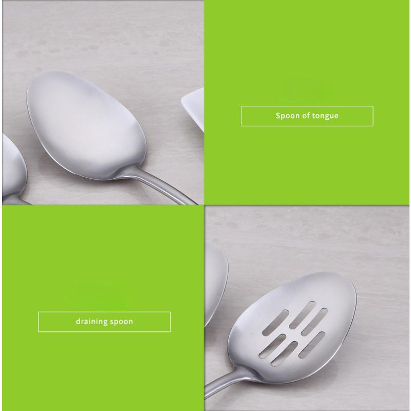 HANYANG кухонная утварь из нержавеющей стали с полой ручкой, утолщенная изоляционная ложка, бытовые кухонные принадлежности