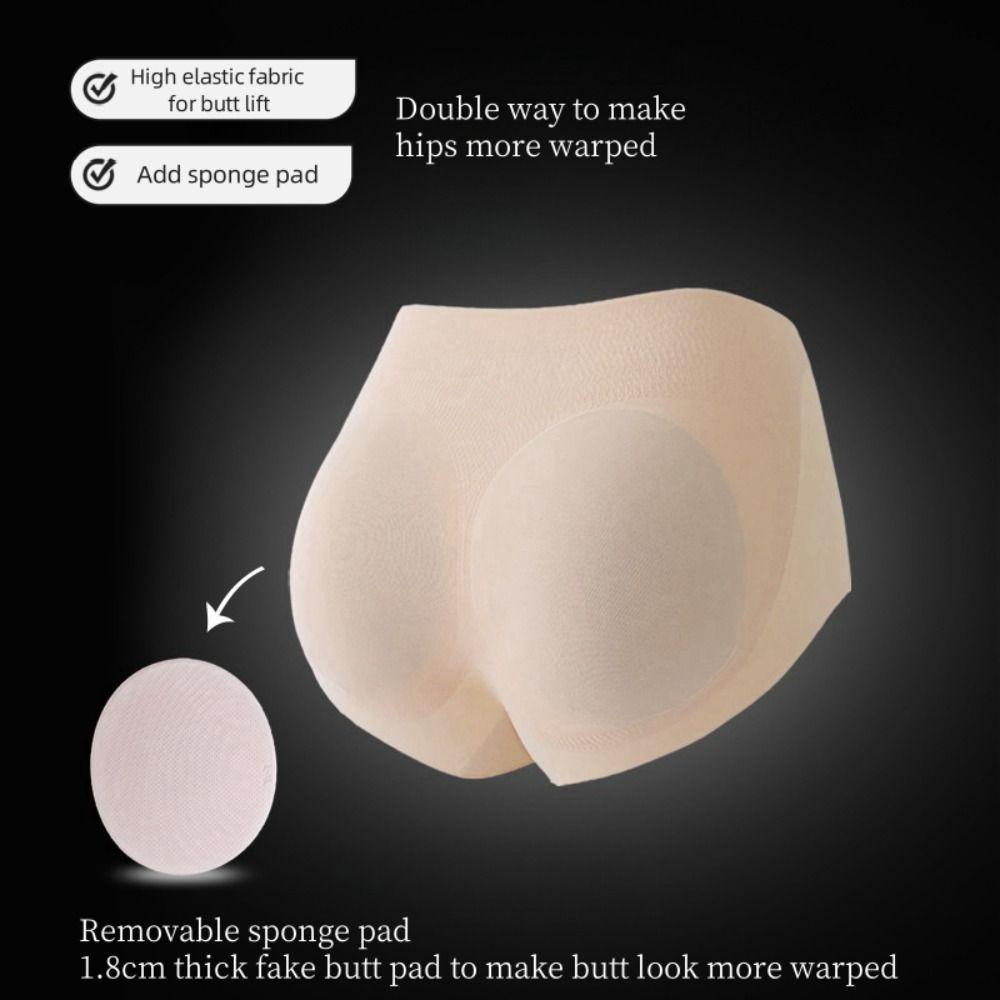 Трусы-подтяжки средней талии, утягивающие поддельные ягодицы, модное корректирующее белье для женщин с контролем живота