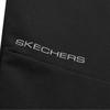Skechers Однотонные спортивные брюки средней посадки из эластичной вязки для женщин, низ изделия, Угольно-черный P423W028-0018