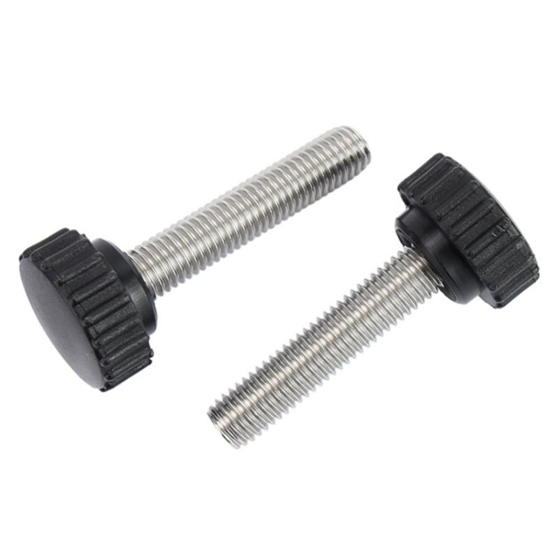 M3 M4 M5 M6 M8 M10 Нержавеющая сталь 304 Накатанная нейлоновая пластиковая ручка с круглой головкой Винт-барашек Бакелитовый болт Ручные винты
