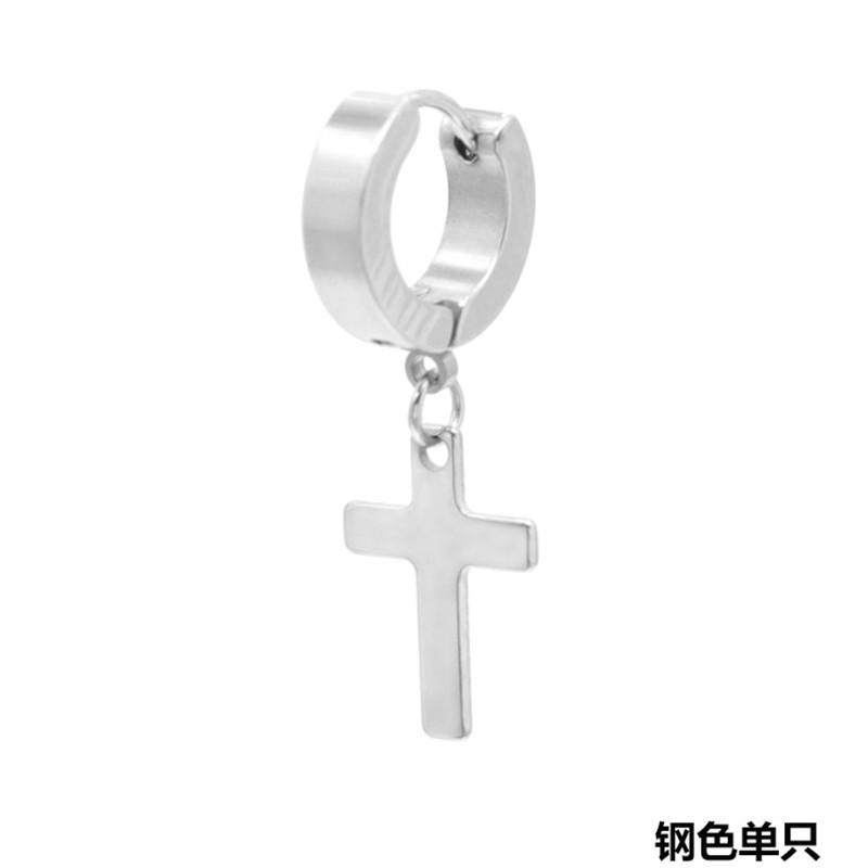 Модные серьги-крестики из нержавеющей стали, панк-украшения для крутых женщин и девушек, подарки для дружбы, аксессуары