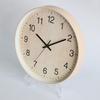 12 Inch 30cm Imitation Wood Grain Hanging Clock, Brushed Creative Clock, Modern Simple Japanese Korean Style Clock, Quartz Clock