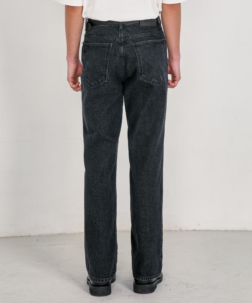 WAAR M160 Straight Denim Pants_Black [Short Length Added]