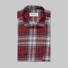 Bigreams Unstitched Cotton Christmas Tartan Check Shirt Fabric For Men's (58" Inch Width)