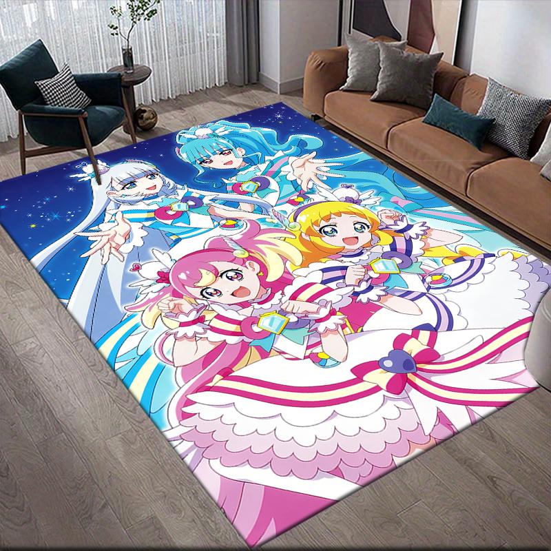 Pretty Cure Color Collage Area Rug, Pretty Cure Fan Cozy Carpet, Perfect Gift.chl