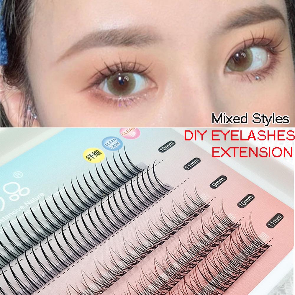 Needed Eyelashes Extension Natural Long Premade Volume Fan Eyelashes A Shape&Volume Cluster Mixed
