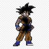Patches For Clothes Bag Iron On Thermal Stickers Goku Pixel Art Pattern Washable Heat Transfer