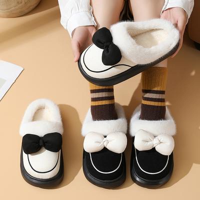 Женские высокие теплые хлопковые туфли