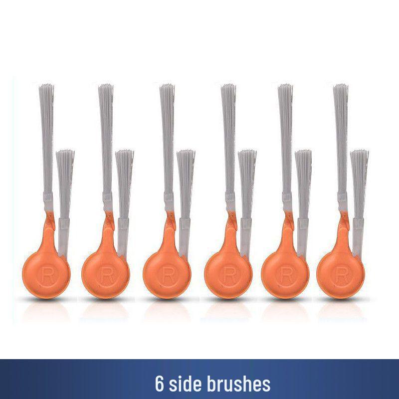 YunJing J6 Robot Vacuum Cleaner Accessories: Water Inlet/Outlet Board, Side Brush, Roller Mop, Main Brush, Dust Bag, Filter