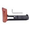 Camera L Bracket for X M5 Aluminum Alloy L Shape Quick Release Plate with Wood Grip 14 Inch