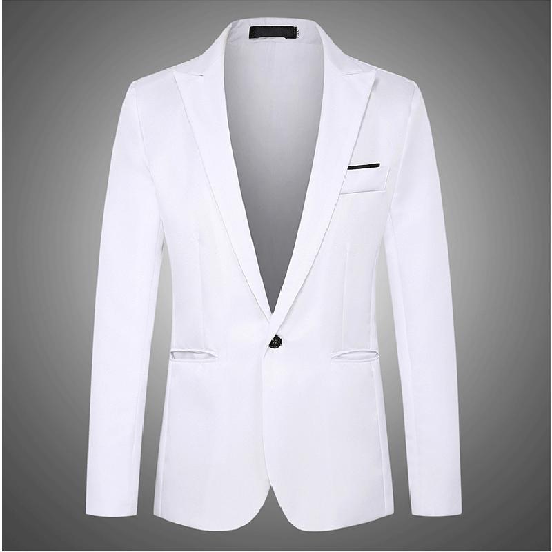 Summer Men's Casual Suit Business Office Trendy Non-ironing Anti-wrinkle Suit Jacket Solid Color Slim Fit Men's Suit
