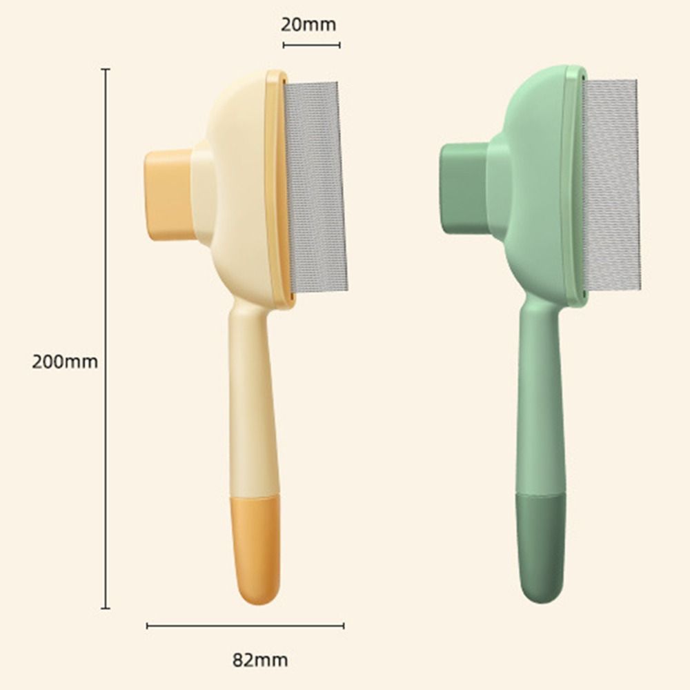 Self Cleaning Flea Comb Knot Removes Cat Grooming Brush for Short and Long Hair Cats