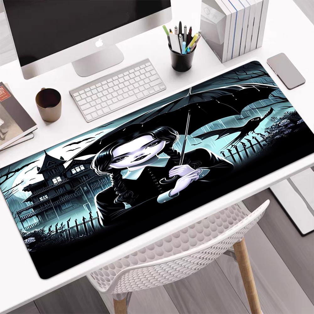Wednesday Theme Mouse Pad, Non Slip Rubber Base, Multifunctional Office & Home Decor, Perfect for Workspace Personalization.