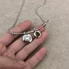Imitation Pearl Tigereye Stone Pendant Necklaces Geometric Collarbone Necklace  Women