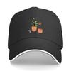 Трио Цветов в Стиле Линогравюры Бейсболка Кепка Snap Back Винтажная черная ковбойская Шляпа Для Женщин 2025 Мужская