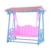 Toy Swing with Canopy Model Swinging Chair Dollhome Decoration Furniture Interactive Early Learning Birthday Gift