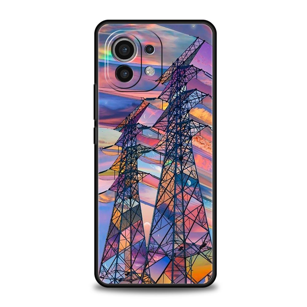 Милый художественный красивый ярко-розовый чехол для Xiaomi 14 13 12 11 Lite 13T 12T 11T Pro 9T Mi Poco X6 X5 M3 X3 Pro F5 F4 F3 5G