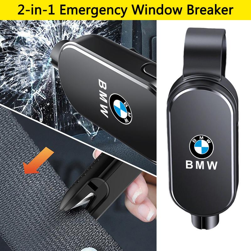 Car Safety Hammer Seat Belt Cutter Escape Tool Glass Breaker for BMW 2 5 6 7 Series F20 G20 G30 X1 X3 X4 X5 X6 F15 G05 Sticker pdzr82
