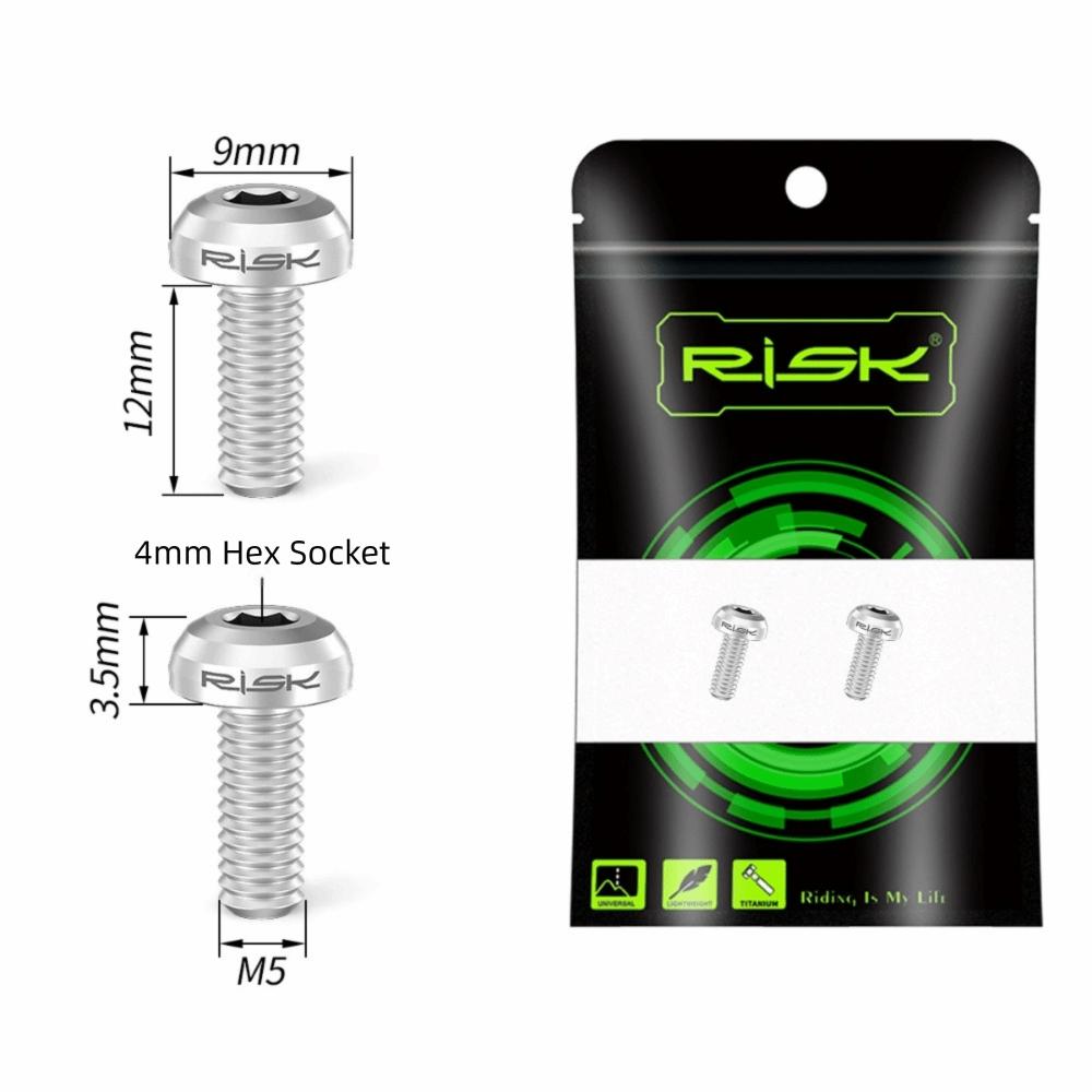 2PCS Multicolor Water Holder Screws Titanium Install Screws Bike Water Bottle Support