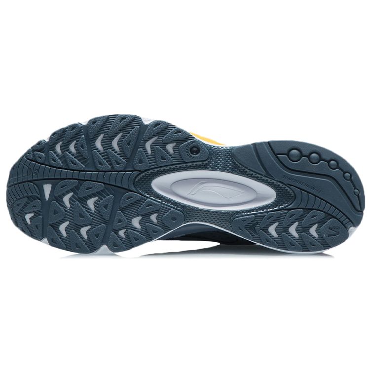 Li Ning V8 Sports Shock Absorption Non-Slip Wear-Resistant Low-Top Running Shoes Men Sneakers Deep-Blue ARHR039-4