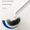 Эргономичная щетка для унитаза с длинной ручкой и головкой типа C, пластиковая щетка для чистки - портативная, многоразовая, для ванной комнаты и туалета