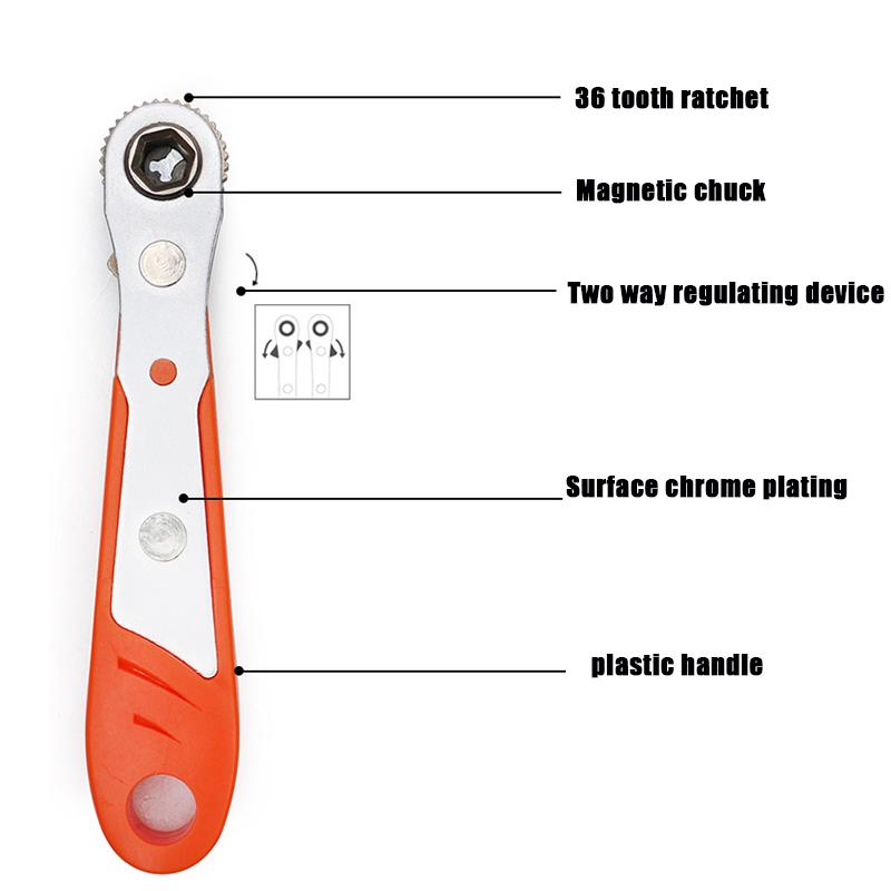 Mini Bit Ratchet Wrench Bit Nozzle Handle Screwdriver Bit Socket Wrench Screwdriver Tool