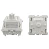 GATERON Smoothie Keyboard Switches, Linear RGB LED 5-Pin White 22mm Dual-Stage Spring Factory Pre-Lubricated 40gf Full POM Key Switches for MX