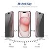 ENKAY HAT PRINCE 2Pcs For iPhone 15 Plus Screen Protector Privacy Protection Anti-explosion Film