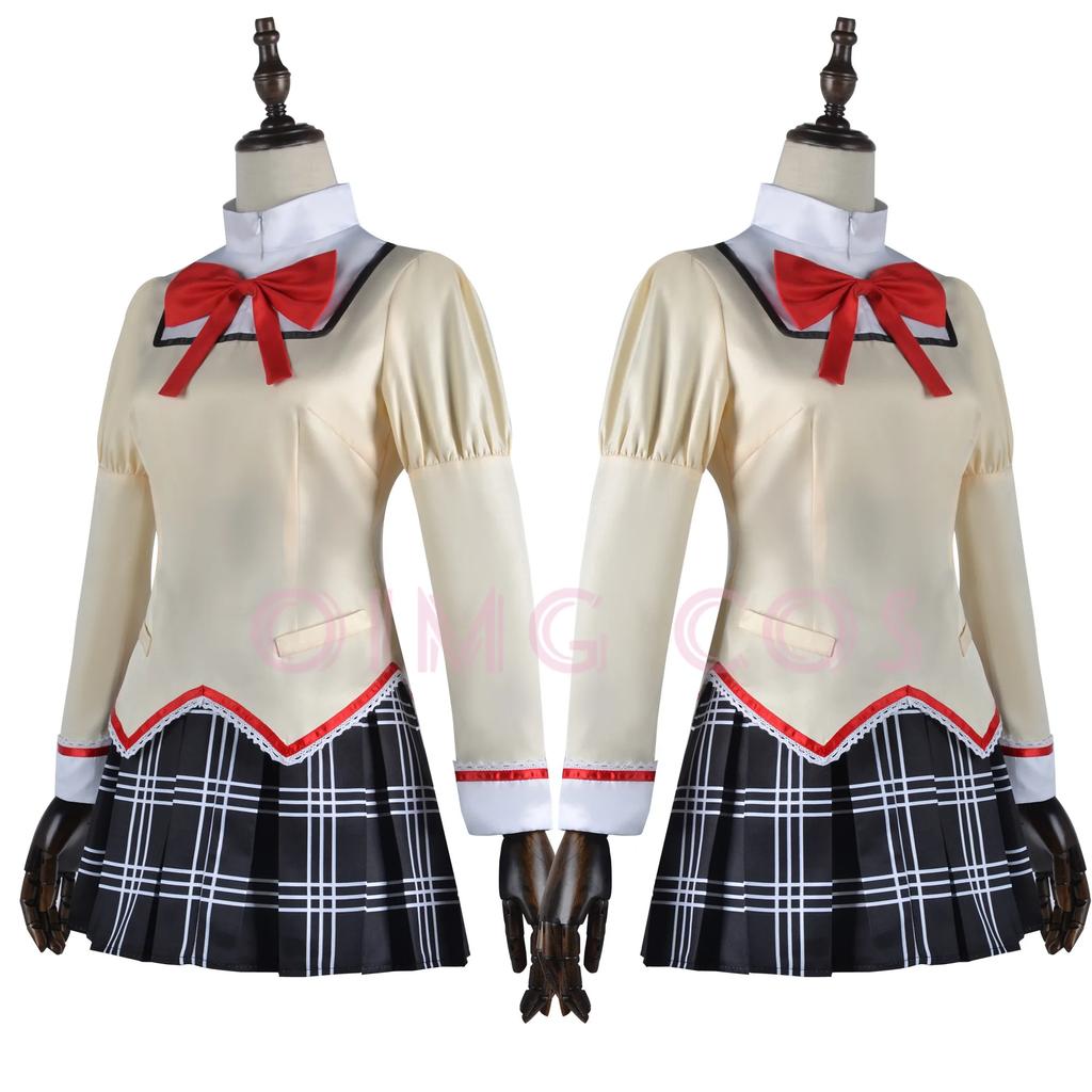 Kaname Madoka Akemi Homura Cosplay Costume School Uniform Puella Magi Madoka Magica Adult Anime Halloween Costumes Women Game