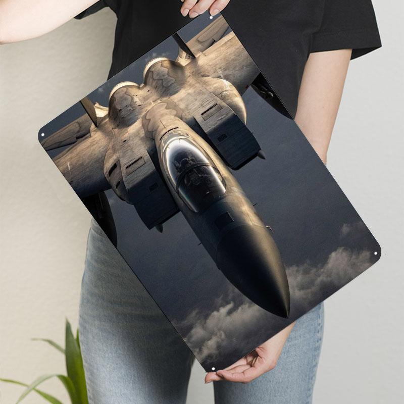 F15 Eagle Sign Airplanes Poster Bathroom Decor Custom Metal Tin Signs for Wall Art Decoration Things for Room Design Coffee Bar