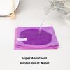 WEAWE Microfiber Cloths, Absorbent, Quick-Drying, Multi-Purpose Towels, 12-Piece Set, 33x33cm, Purple