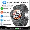 Smart Watch Outdoor Sports Compass Flashlight Watch Bluetooth Call Heart Rate Monitoring Waterproof Watches for Men