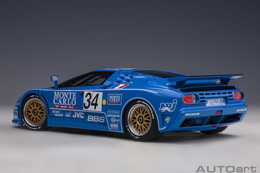 AUTOart Bugatti EB110 SS 1994 Le Mans 24 Hours Completed Product 89417 1/18 #34