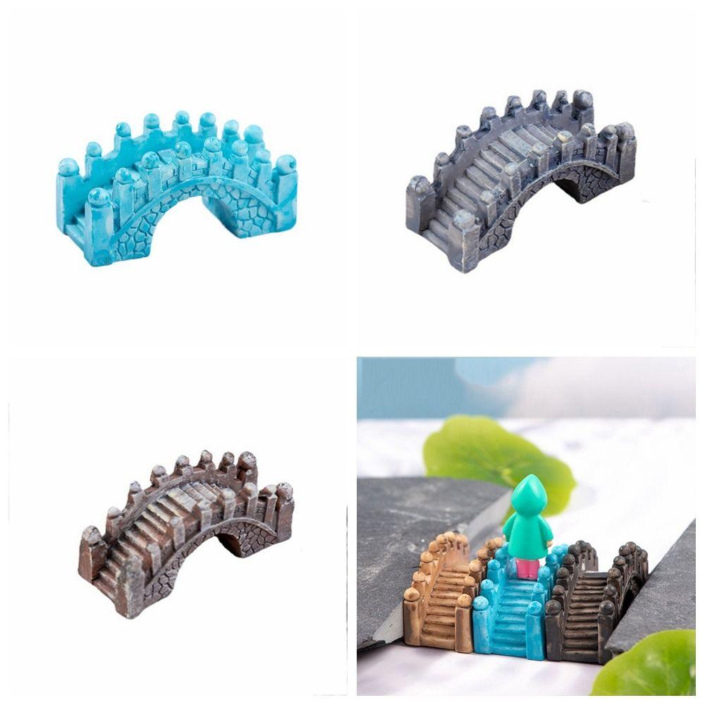 Micro-landscape Jiangnan Small Bridge Resin Craft Resin Bridge Miniatures Stone Bridge Desktop