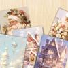 32pcs, Vintage Christmas Postcards, Santa Claus, Birthday/anniversary Gifts, Collectibles, Suitable for Gifting, and Mailable.
