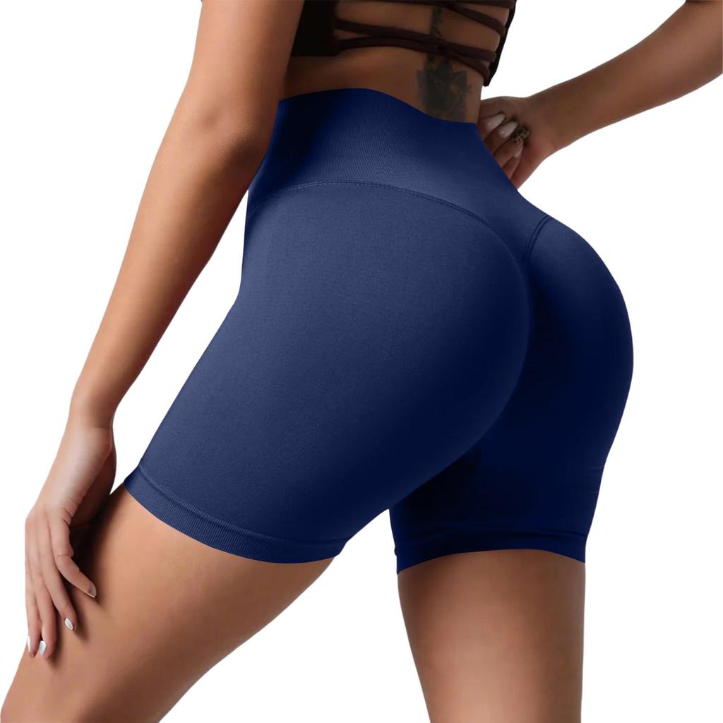 Женские повседневные шорты для йоги Peach Butt с высокой талией, для занятий фитнесом, телесного цвета, с высоким отскоком, для бега, три четверти