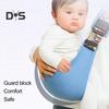 Baby Sling Carrier Great Load Bearing Adjustable Length Wide Strap Less Pressure On Shoulder Breathable Fabric Plaid Print Outdoor Walking 0-36