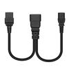 C20 To C13+C19 Y Splitter Power Plug Cord Single IEC 320 C20 Male To C13+C19 Female Splitter Extension Adapter Cable