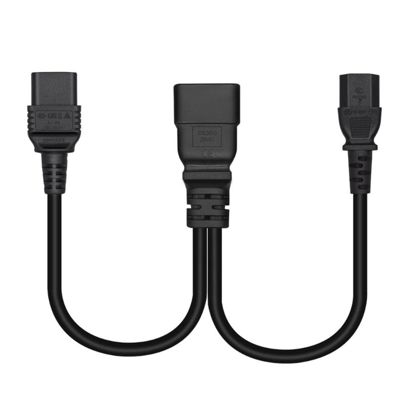 C20 To C13+C19 Y Splitter Power Plug Cord Single IEC 320 C20 Male To C13+C19 Female Splitter Extension Adapter Cable