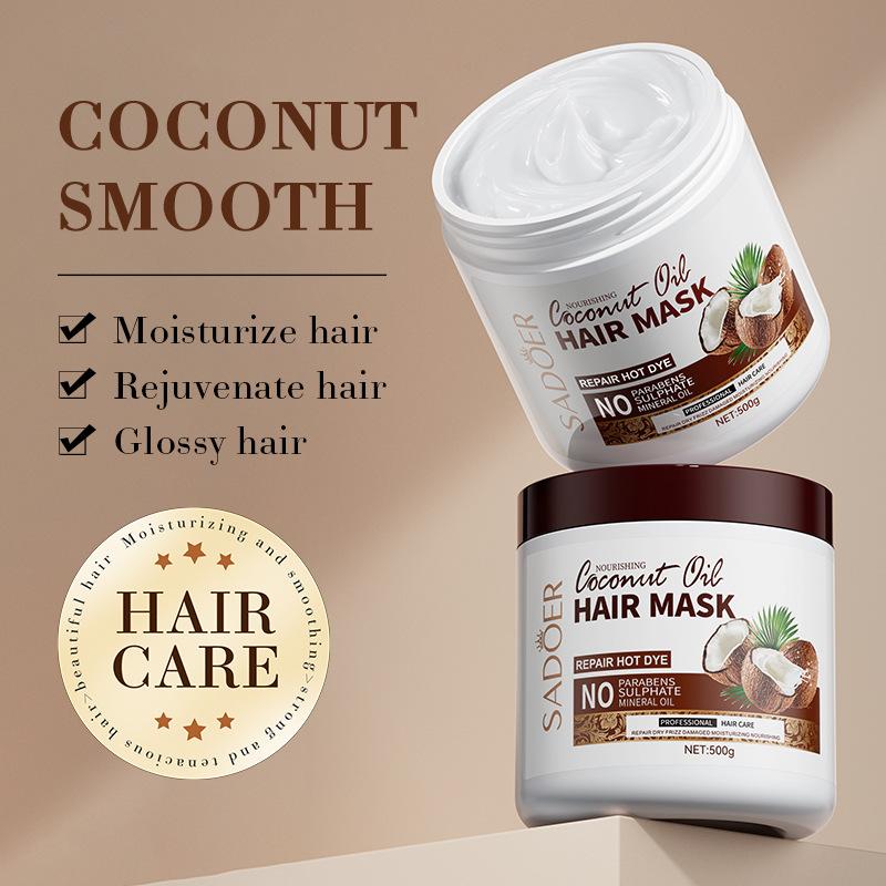 Hair Conditioner Coconut Moisturizing Hair Mask Hairstyle Improves Frizz and Repairs