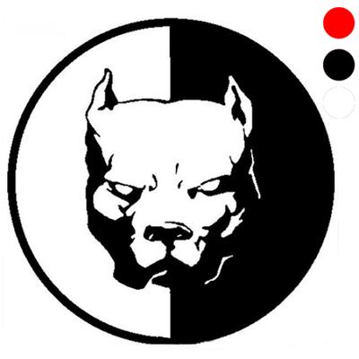 Крутая светоотражающая наклейка Pitbull, авто, собака, автомобиль, дверь, окно грузовика, предупреждающая наклейка